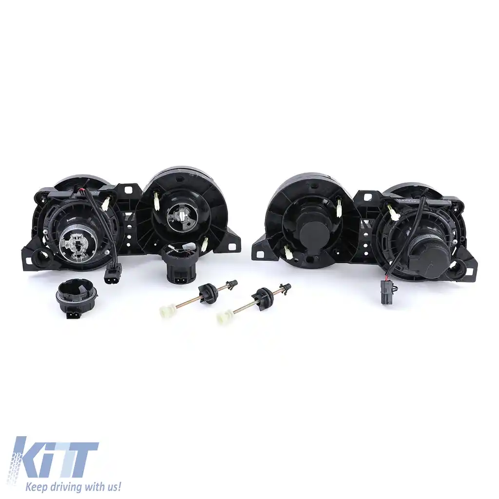 Set faruri fumuriu negru potrivit pentru BMW Seria 3 E30 87-93-image-6195818