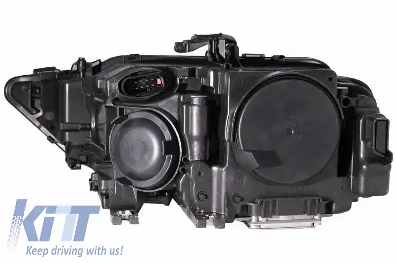 Set Faruri Potrivit pentru Audi A4 B8.5 Facelift (2012-2015) Negru Design A4 B9.5 OEM Xenon Upgrade la LED Complet & Semnal LED Dinamic Carner-image-6319923
