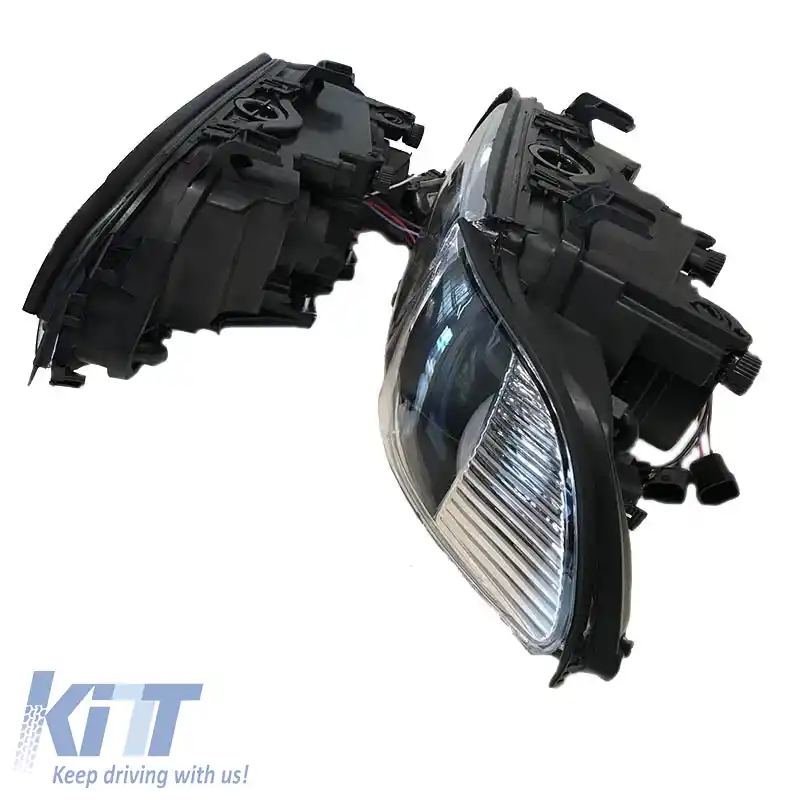 Set Faruri Potrivit pentru BMW 5 E39 95-03 Angel Eyes Facelift LCI Look Negru H7/H7 Manual Carner-image-6290653