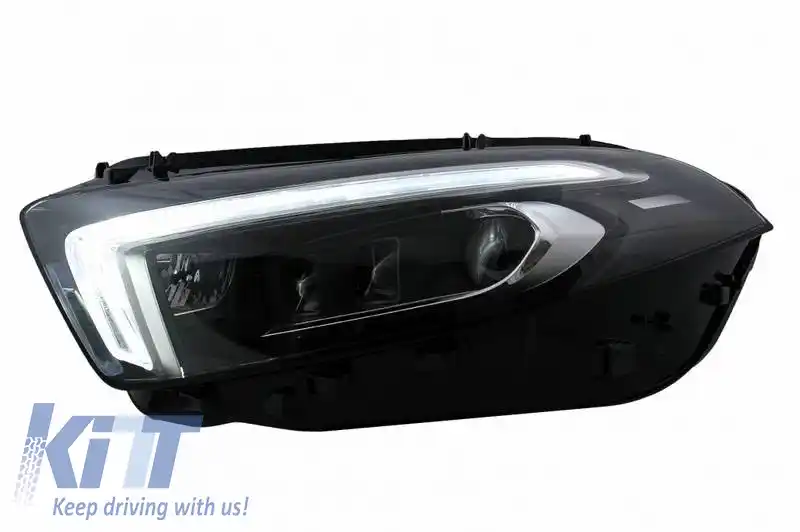 Set Faruri Potrivit pentru Mercedes-Benz A-Class W177 / V177 2018-2022 Upgrade Halogen la Full Led DRL cu Motor Carner-image-6320619