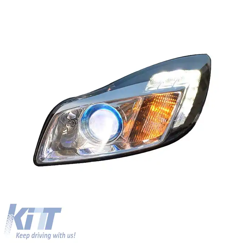 Set Faruri Potrivit pentru Opel Insignia 08-12 TRU DRL Negru H7 Carner-image-6295427