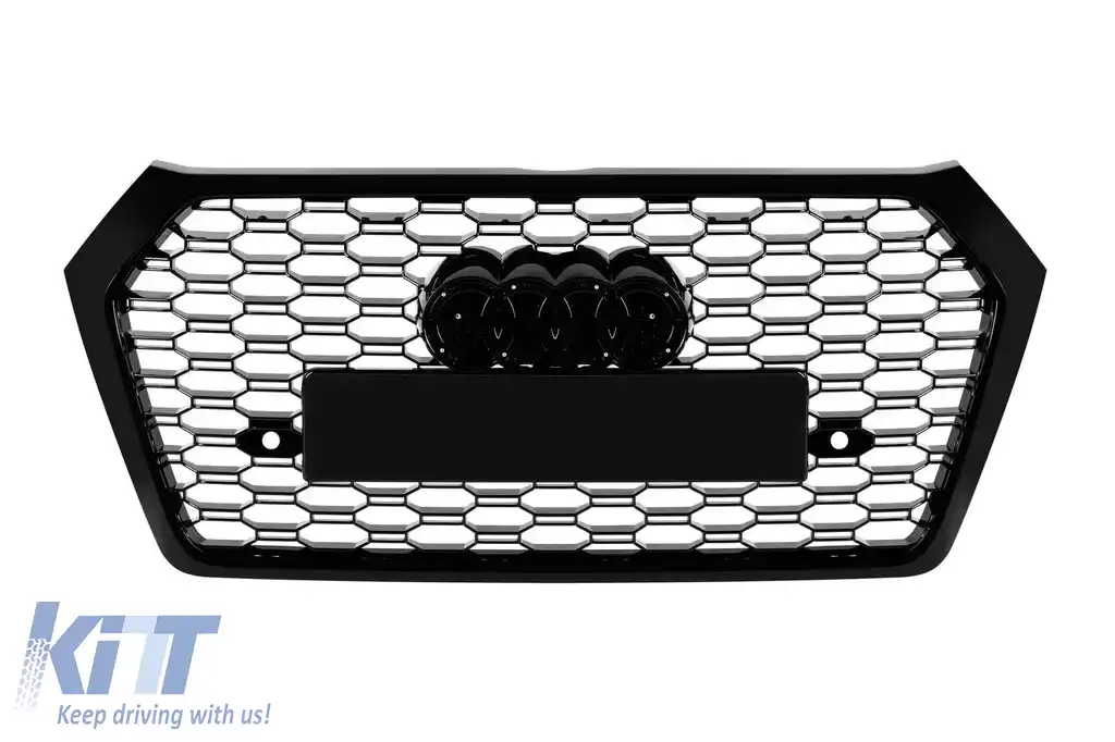 Set grilă RS potrivit pentru bara frontală Audi Q5 2018–2020 versiunea ACC-image-6139250