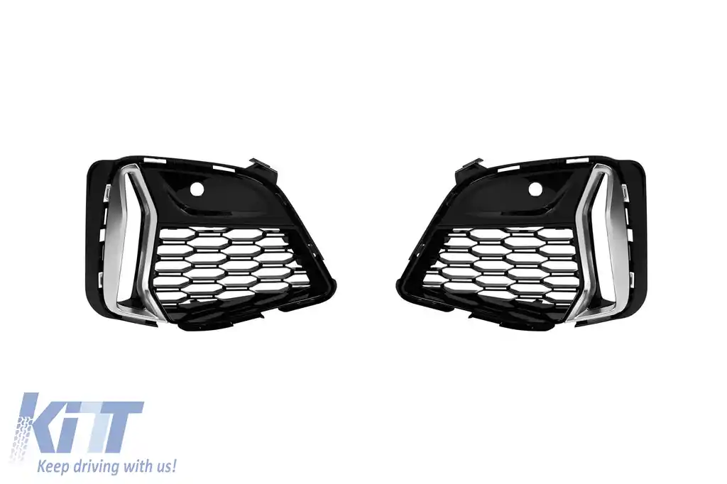 Set grilă tip M340 cu ramă gri, potrivit pentru bara frontală M BMW Seria 3 G20 sedan, G21 break după 2019