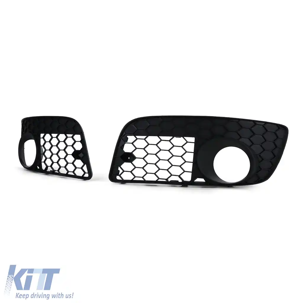 Set grilaj cu plasă tip fagure pentru bara de protecție VW Golf 5 GTI 04-09-image-6257632