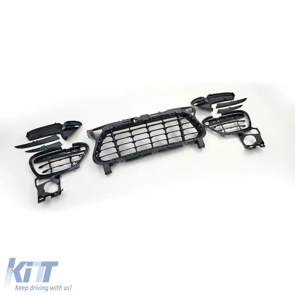Set grilaj față și bara de protecție potrivit pentru Porsche Cayenne 958 92A pre-facelift 10-14 Turbo-image-6195645