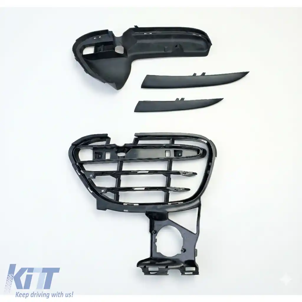 Set grilaj față și bara de protecție potrivit pentru Porsche Cayenne 958 92A pre-facelift 10-14 Turbo-image-6195646