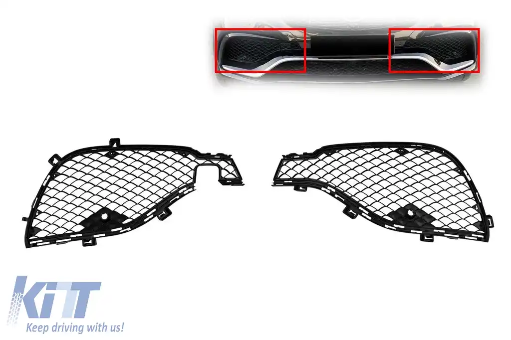 image-40-Set grilaj frontal potrivit pentru Mercedes GLE Coupe C292 2015-2019, stânga și dreapta