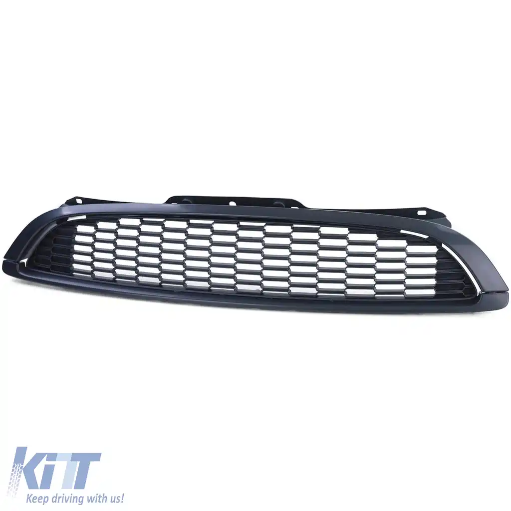 Set grilaj radiator 3 piese negru mat, potrivit pentru Mini One Cooper JCW R56 R57 R58 R59-image-6209620