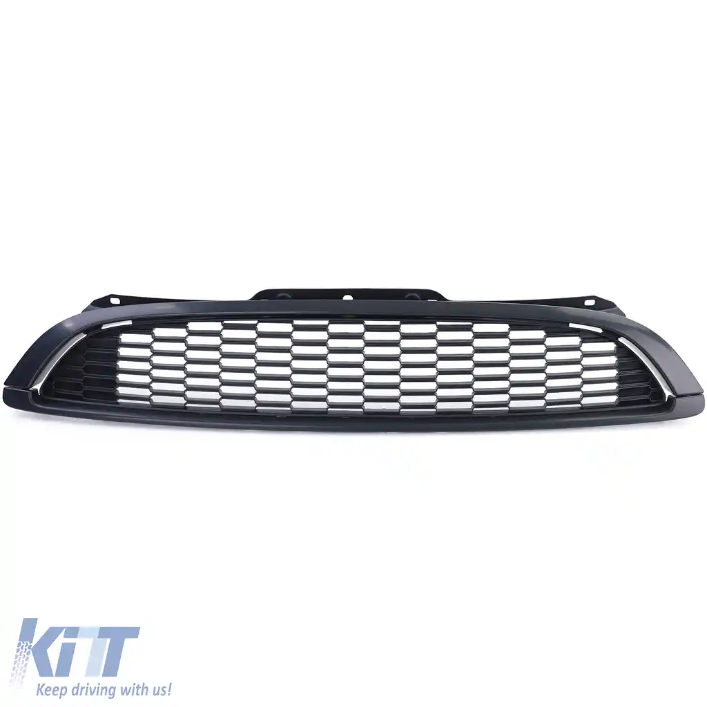 Set grilaj radiator 3 piese negru mat, potrivit pentru Mini One Cooper JCW R56 R57 R58 R59-image-6209623
