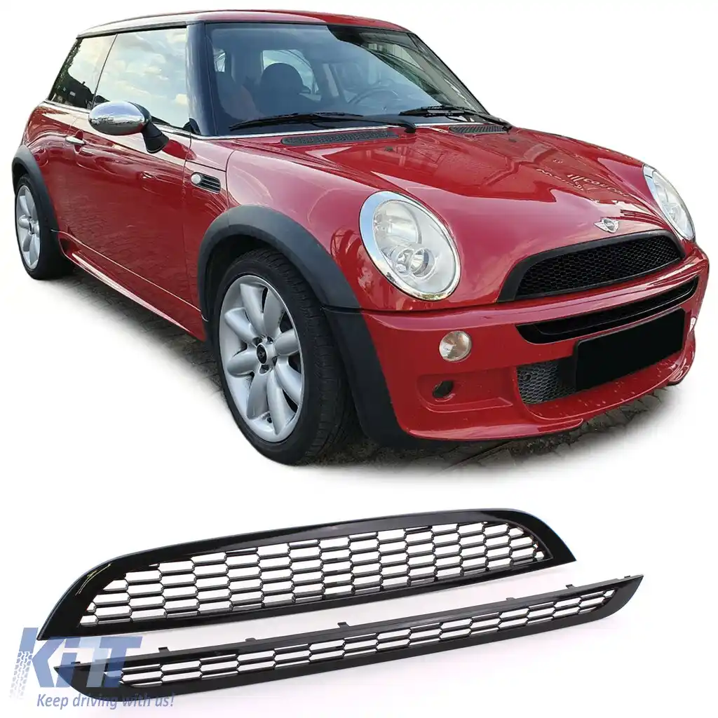 Set grilaj sport pentru capotă + bara de protecție potrivit pentru Mini R50 R53 One Cooper 01-06