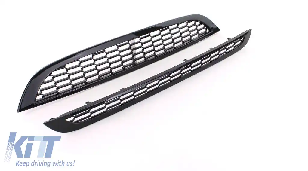 Set grilaj sport pentru capotă + bara de protecție potrivit pentru Mini R50 R53 One Cooper 01-06-image-6202111