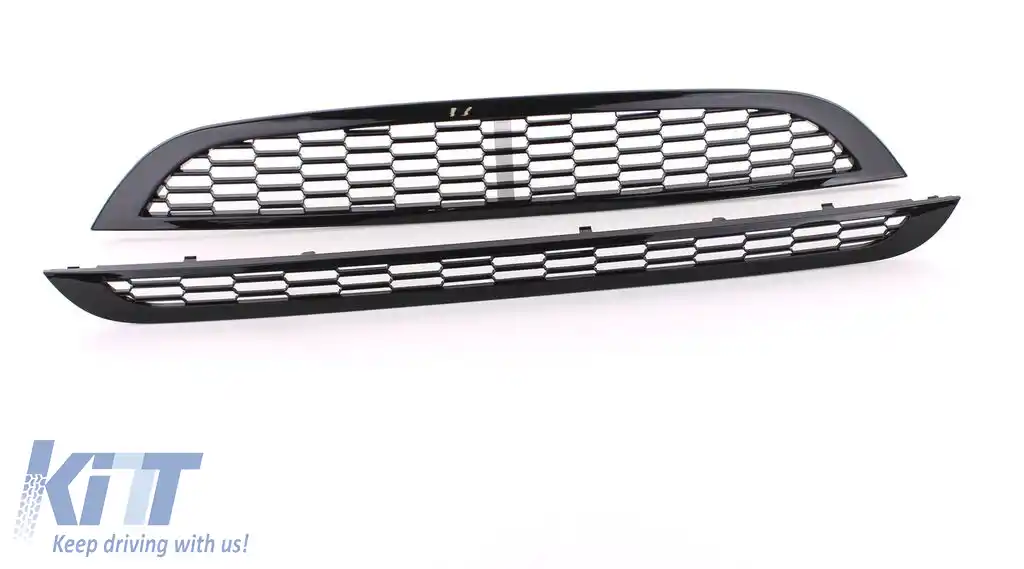 Set grilaj sport pentru capotă + bara de protecție potrivit pentru Mini R50 R53 One Cooper 01-06-image-6202112