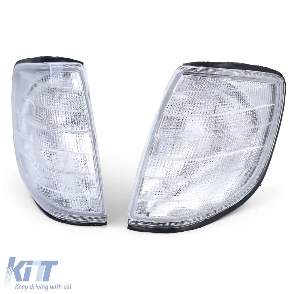 Set Indicator Alb Stânga Dreapta potrivit pentru Mercedes S Class W140 1991-1998-image-6193046