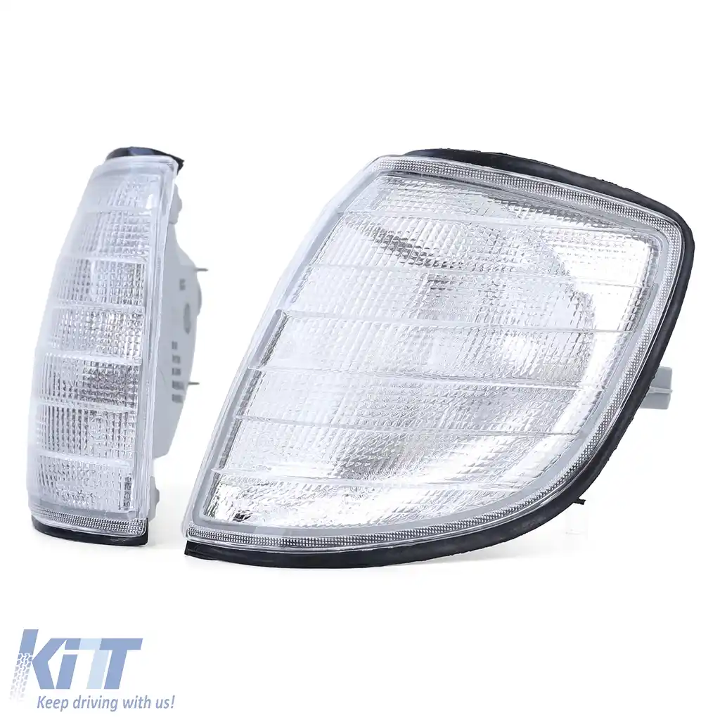 Set Indicator Alb Stânga Dreapta potrivit pentru Mercedes S Class W140 1991-1998-image-6193047