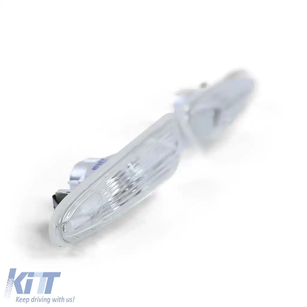 Set indicator lateral alb potrivit pentru BMW Seria 3 E90 E91 05-11 E92 E93 din 06 Seria 1 E82 E88-image-6264246