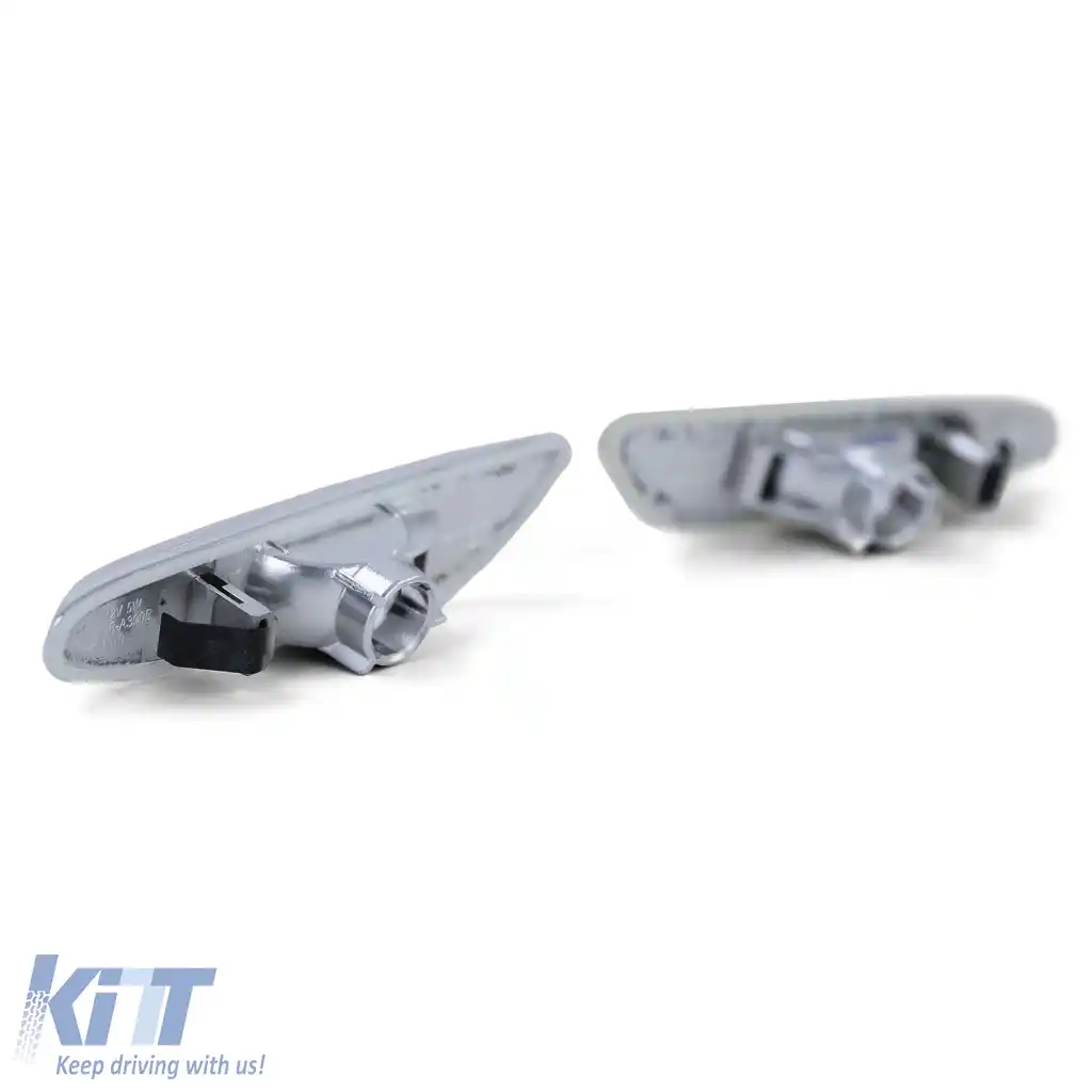 Set indicator lateral alb potrivit pentru BMW Seria 3 E90 E91 05-11 E92 E93 din 06 Seria 1 E82 E88-image-6264249