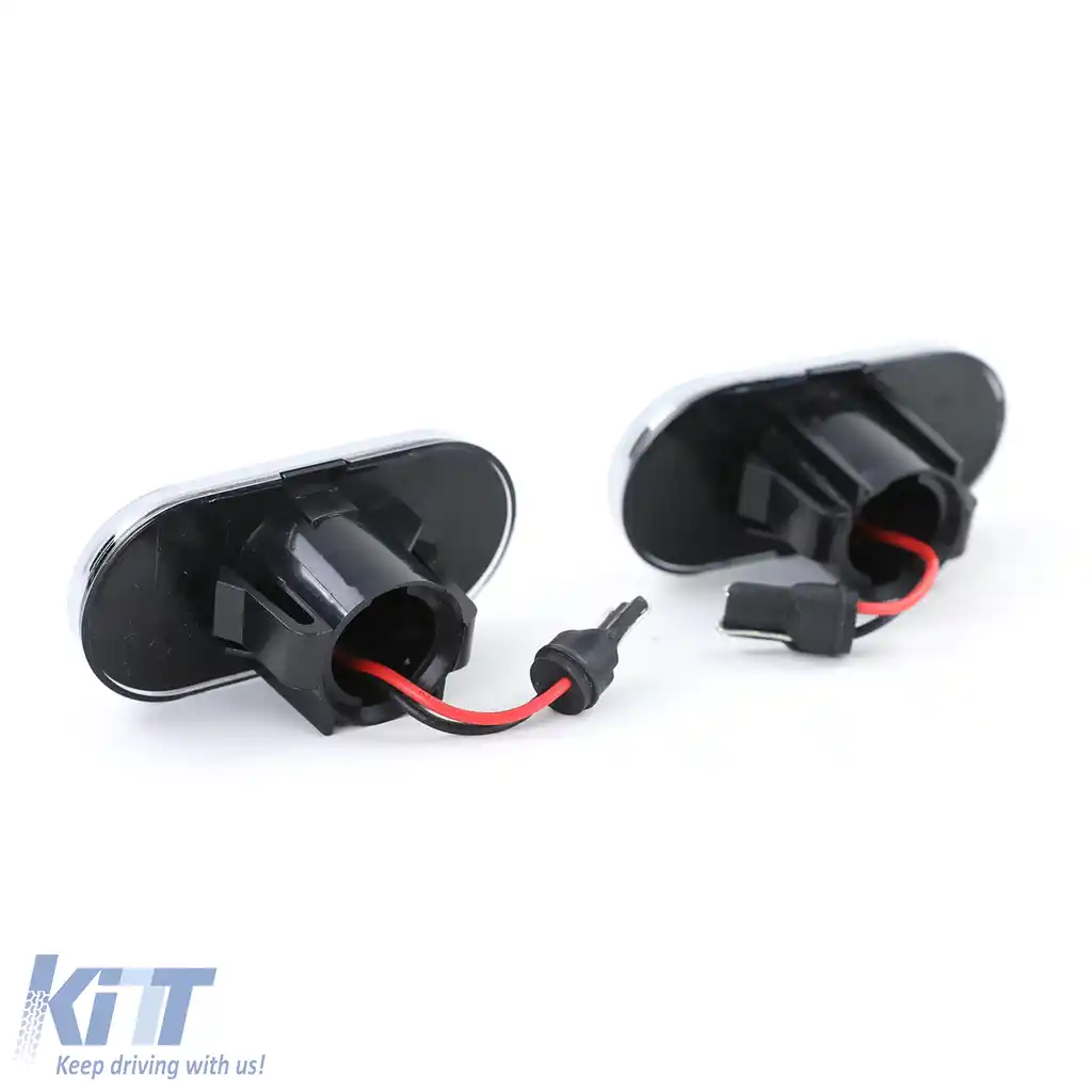 Set indicator lateral LED sticlă clară crom pentru Smart Fortwo 453 Coupe Cabrio din 2014-image-6191987
