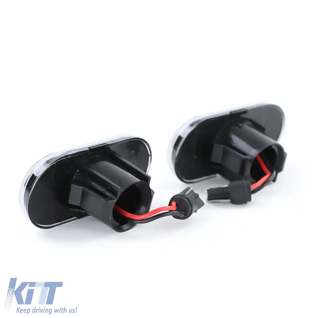 Set indicator lateral LED sticlă clară neagră, potrivit pentru Smart Fortwo 453 Coupe Cabrio din 2014-image-6197869