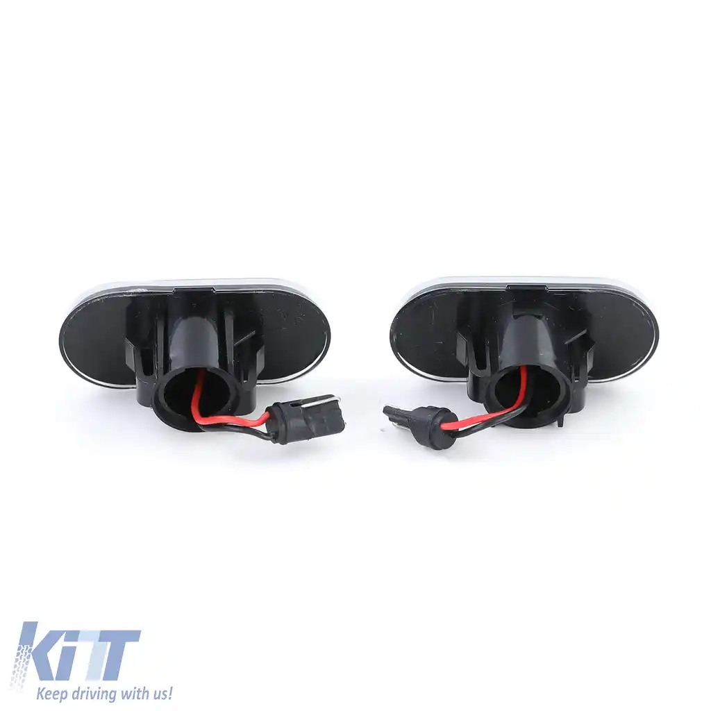 Set indicator lateral LED sticlă clară neagră, potrivit pentru Smart Fortwo 453 Coupe Cabrio din 2014-image-6197870