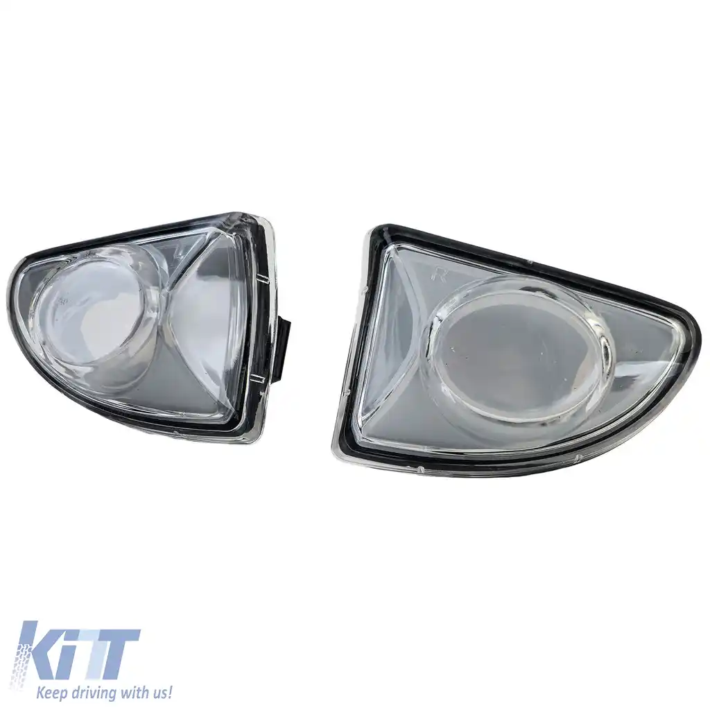 Set indicator lateral sticlă clară albă potrivit pentru Smart ForTwo Cabrio Coupe 451 2007-2015-image-6210439