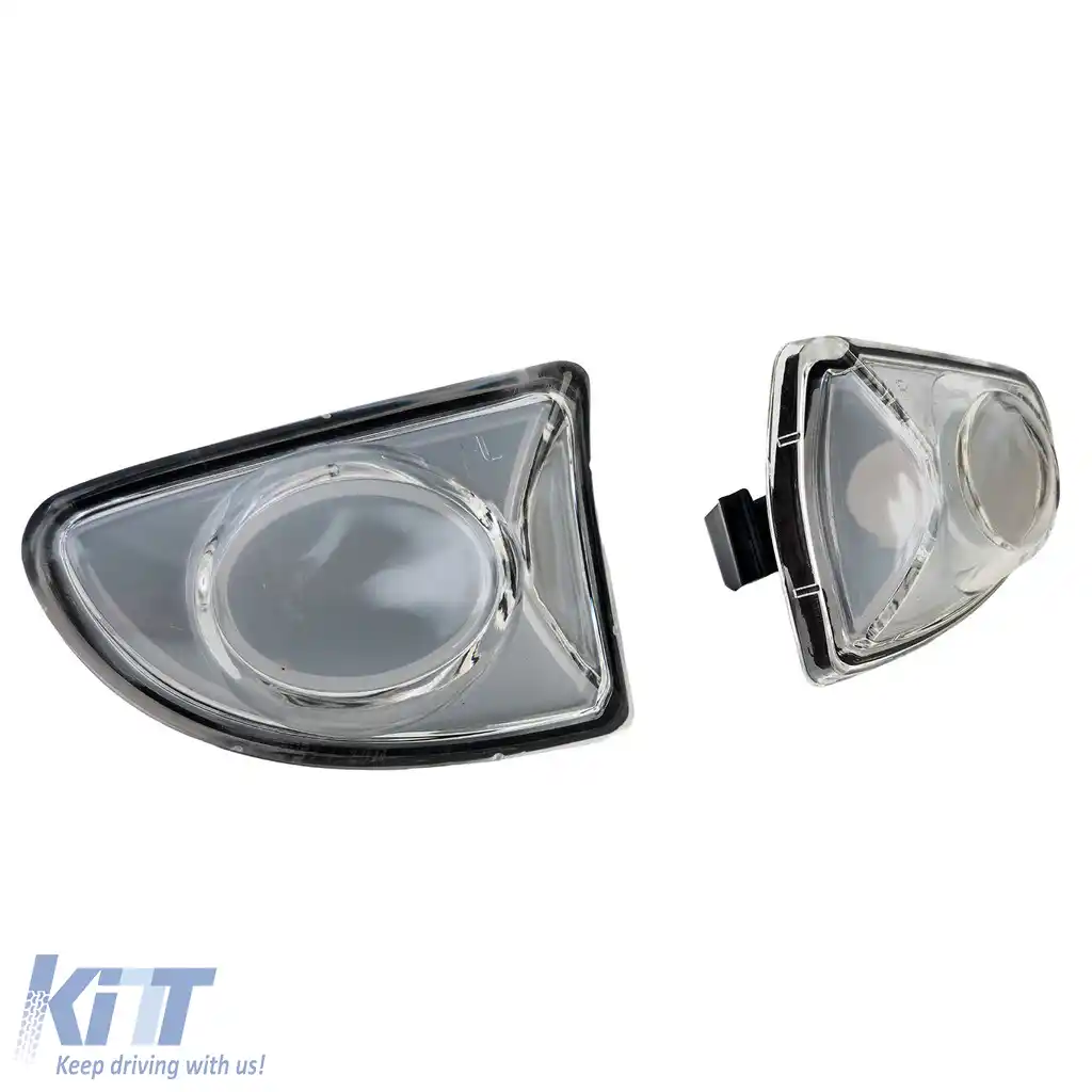 Set indicator lateral sticlă clară albă potrivit pentru Smart ForTwo Cabrio Coupe 451 2007-2015-image-6210441