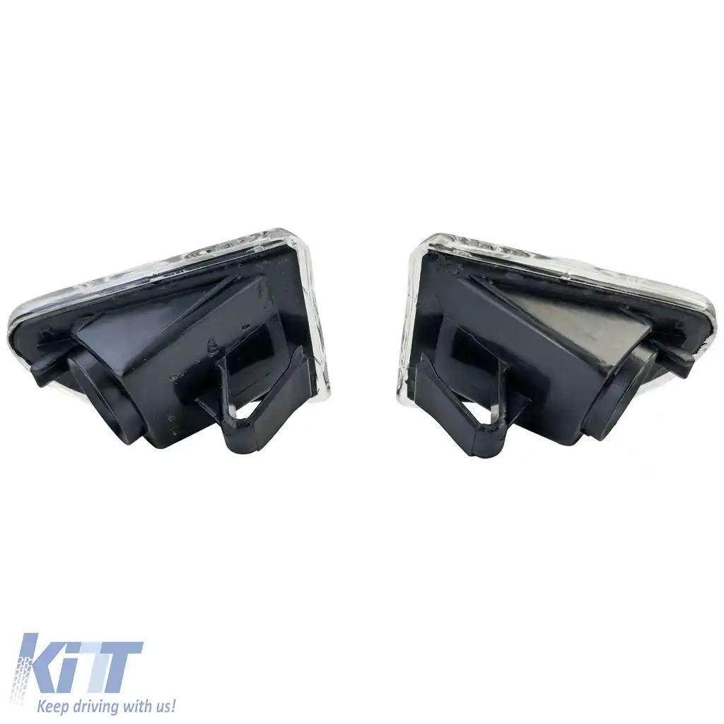 Set indicator lateral sticlă clară albă potrivit pentru Smart ForTwo Cabrio Coupe 451 2007-2015-image-6210443