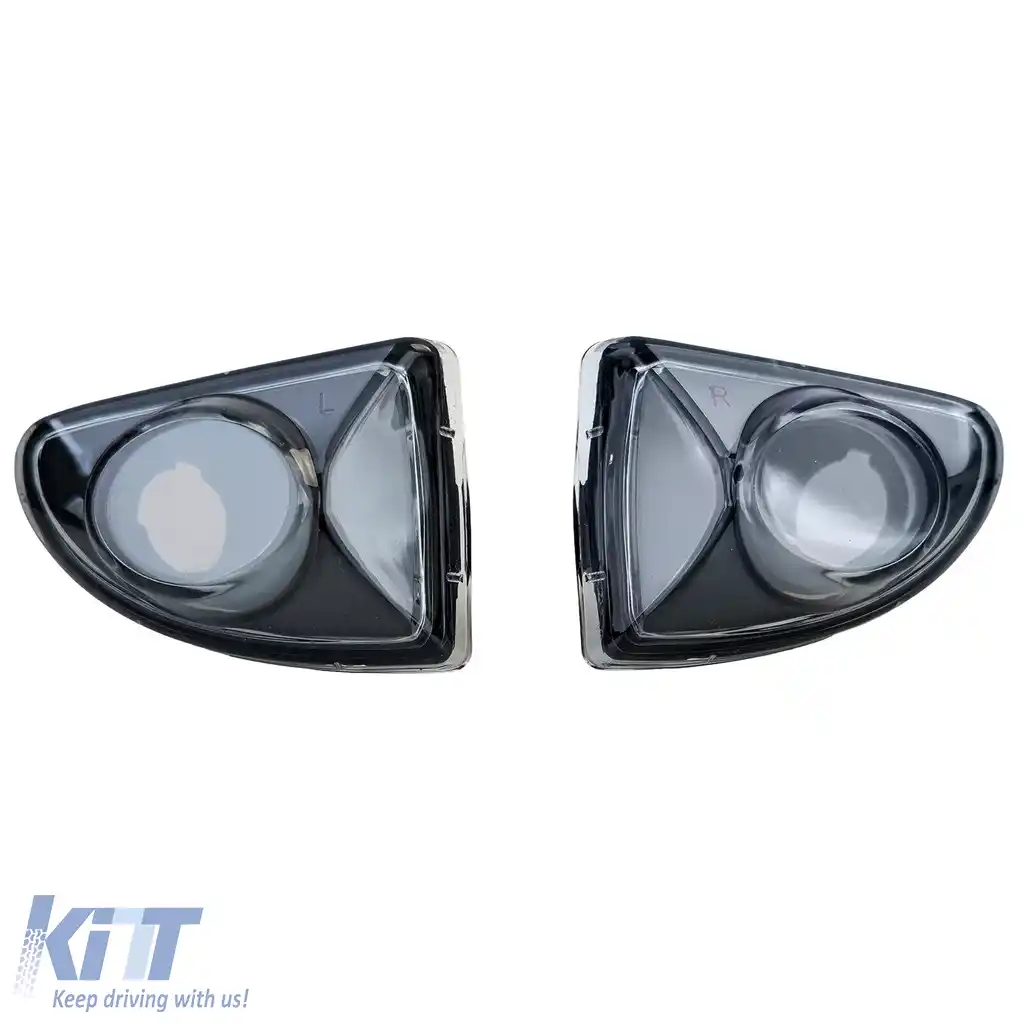 Set indicator lateral sticlă clară neagră, potrivit pentru Smart ForTwo Cabrio Coupe 451 2007-2015-image-6208165