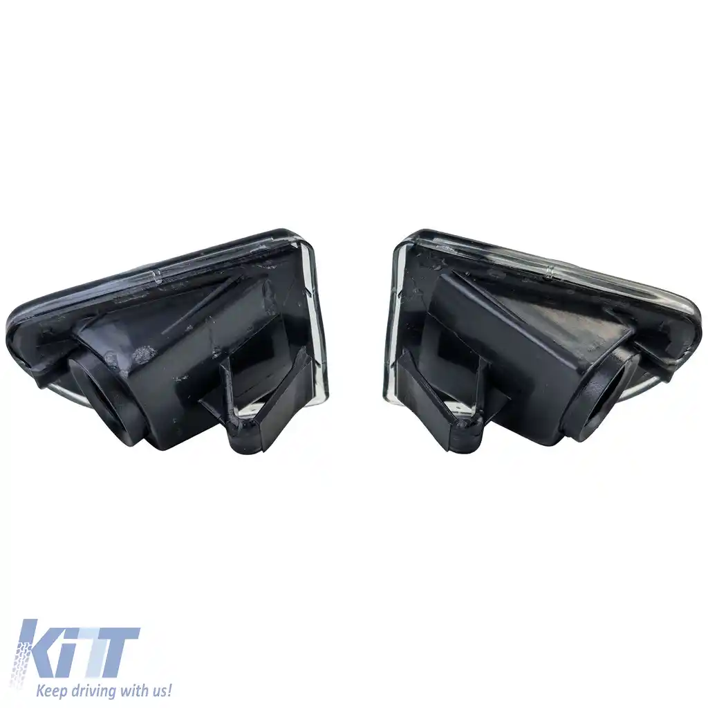 Set indicator lateral sticlă clară neagră, potrivit pentru Smart ForTwo Cabrio Coupe 451 2007-2015-image-6208168