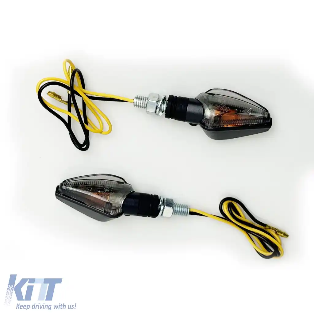 Set indicator LED universal pentru motocicletă TOLEDO SMOKE cu marcaj E