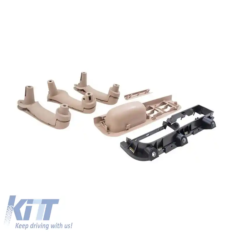Set mânere interioare pentru uși potrivit pentru VW Golf 4 / Passat / Skoda Superb / Seat Alhambra / Ford Galaxy Bej 9 Piese-image-6325002