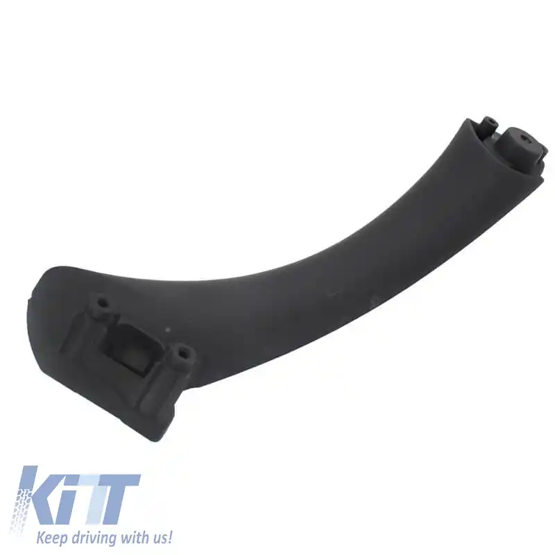 Set mânere uși (în interiorul mașinii) potrivit pentru Bmw 3 E90 05-11 Ușă din dreapta și din stânga față și spate 6 piese Negru-image-6308031