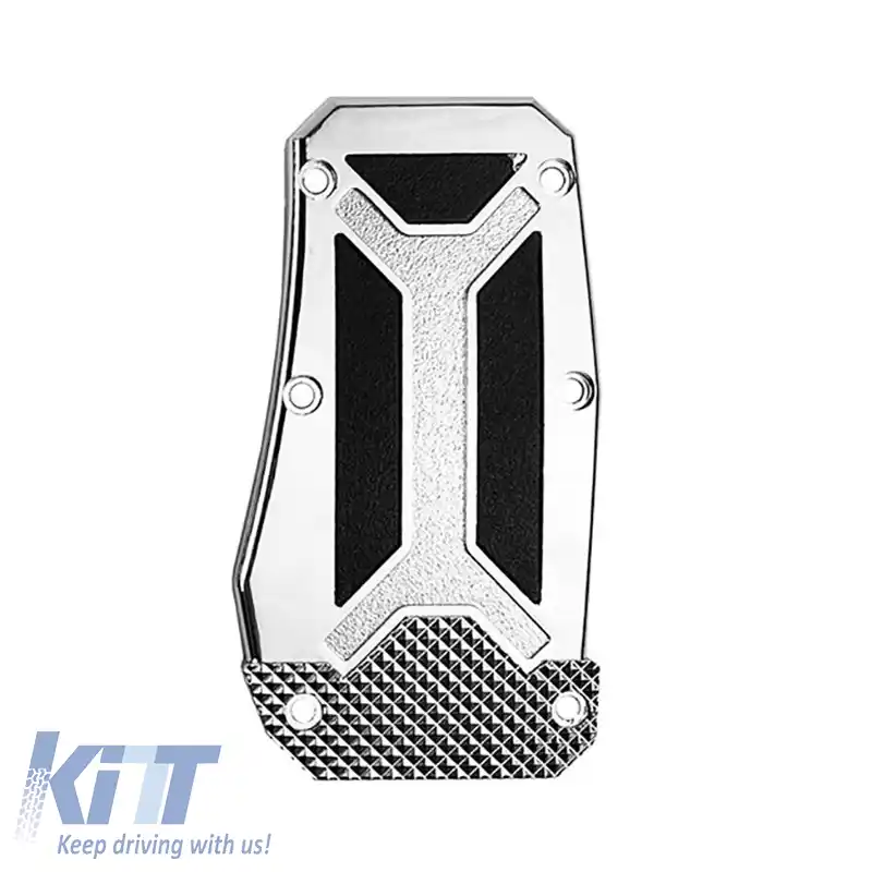 Set pedale din aluminiu universal negru-argintiu 3 piese-image-6308028