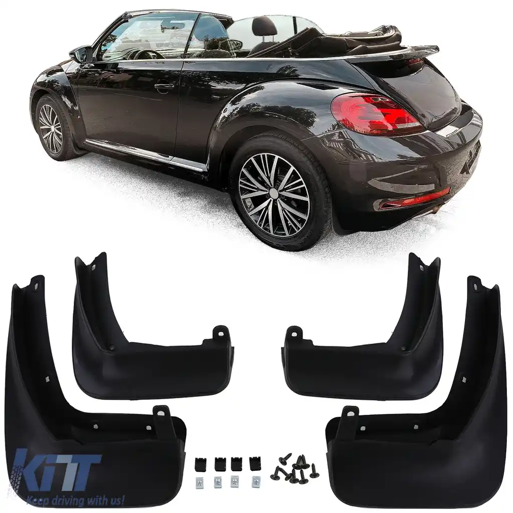 Set premium de apărători de noroi față și spate, potrivit pentru VW Beetle + Cabrio 5C 11-19