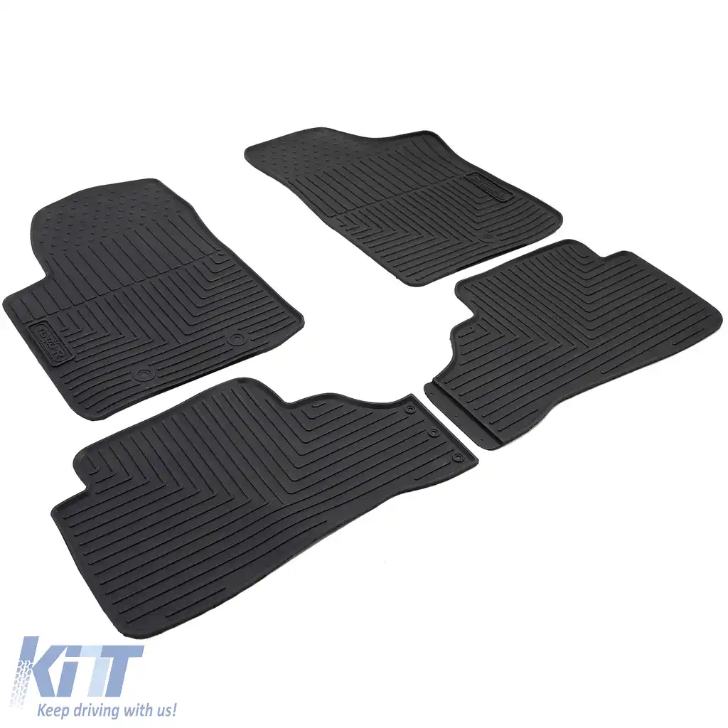 Set Premium de Covorașe de Cauciuc pentru Podea Negru pentru Hyundai i10 PA 07-13-image-6201052