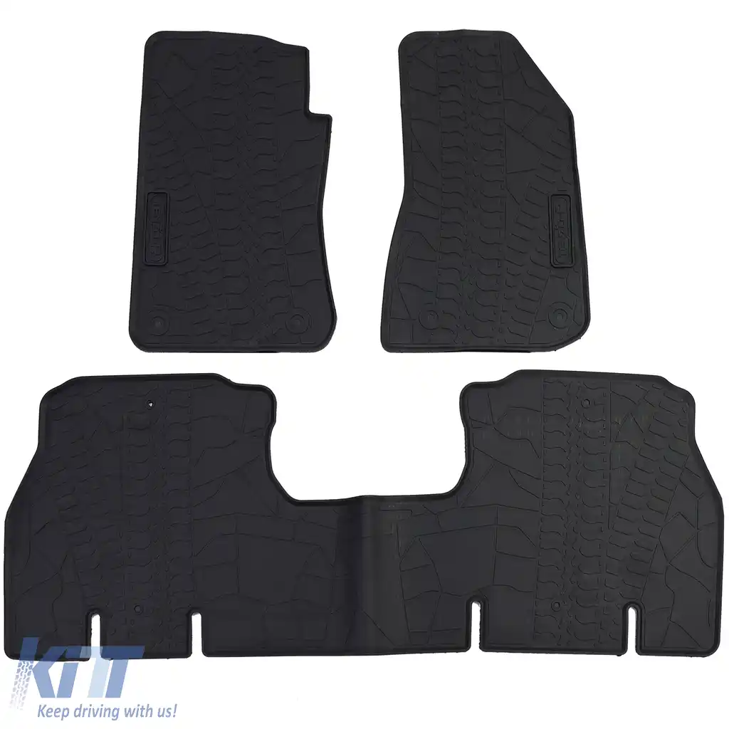 Set Premium de Covorașe din Cauciuc Negru pentru Jeep Wrangler JL 4-Uși din 2018-image-6193880