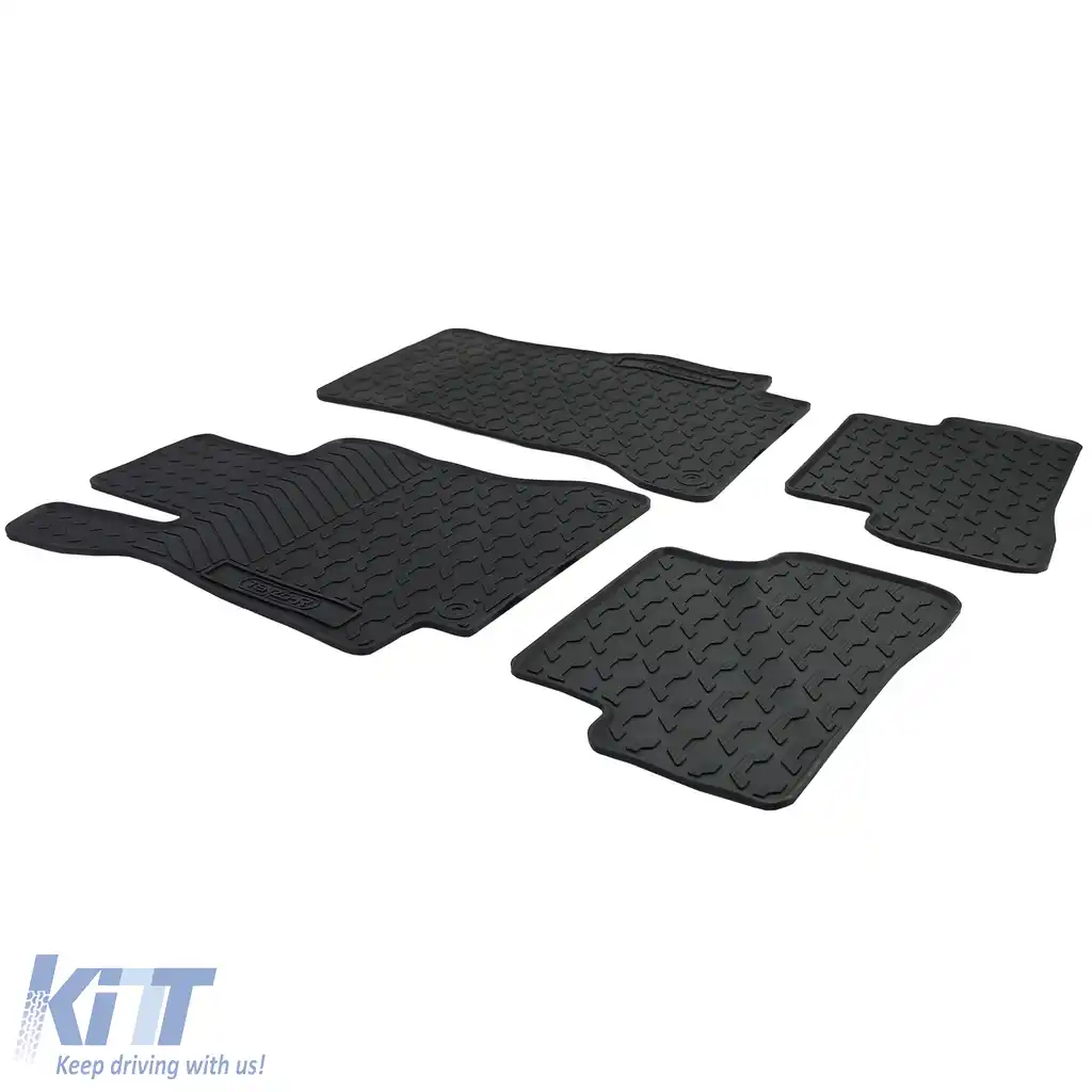 Set Premium de Covorașe din Cauciuc Negru pentru Mercedes C-Class W205 S205 14-22-image-6199308