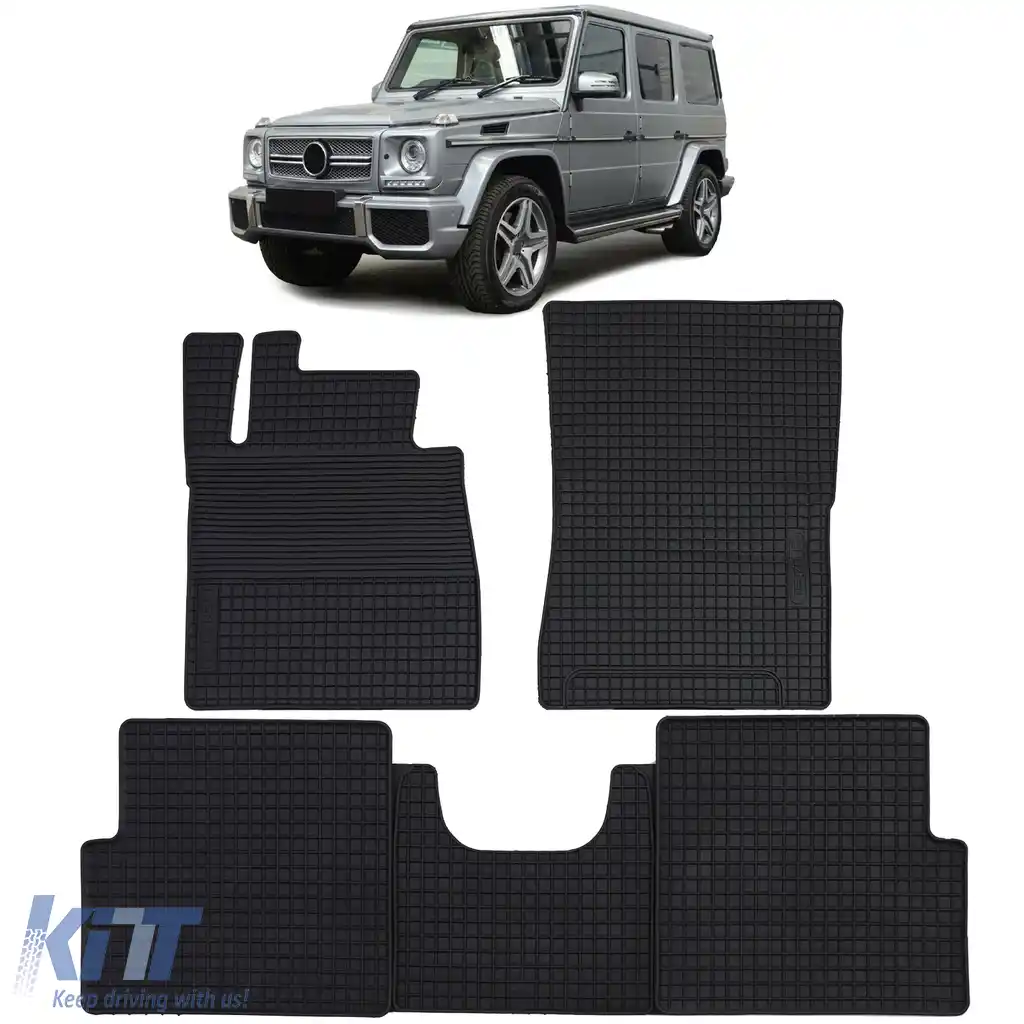 image-75-Set Premium de Covorașe din Cauciuc Negru pentru Mercedes G-Class W463 89-18