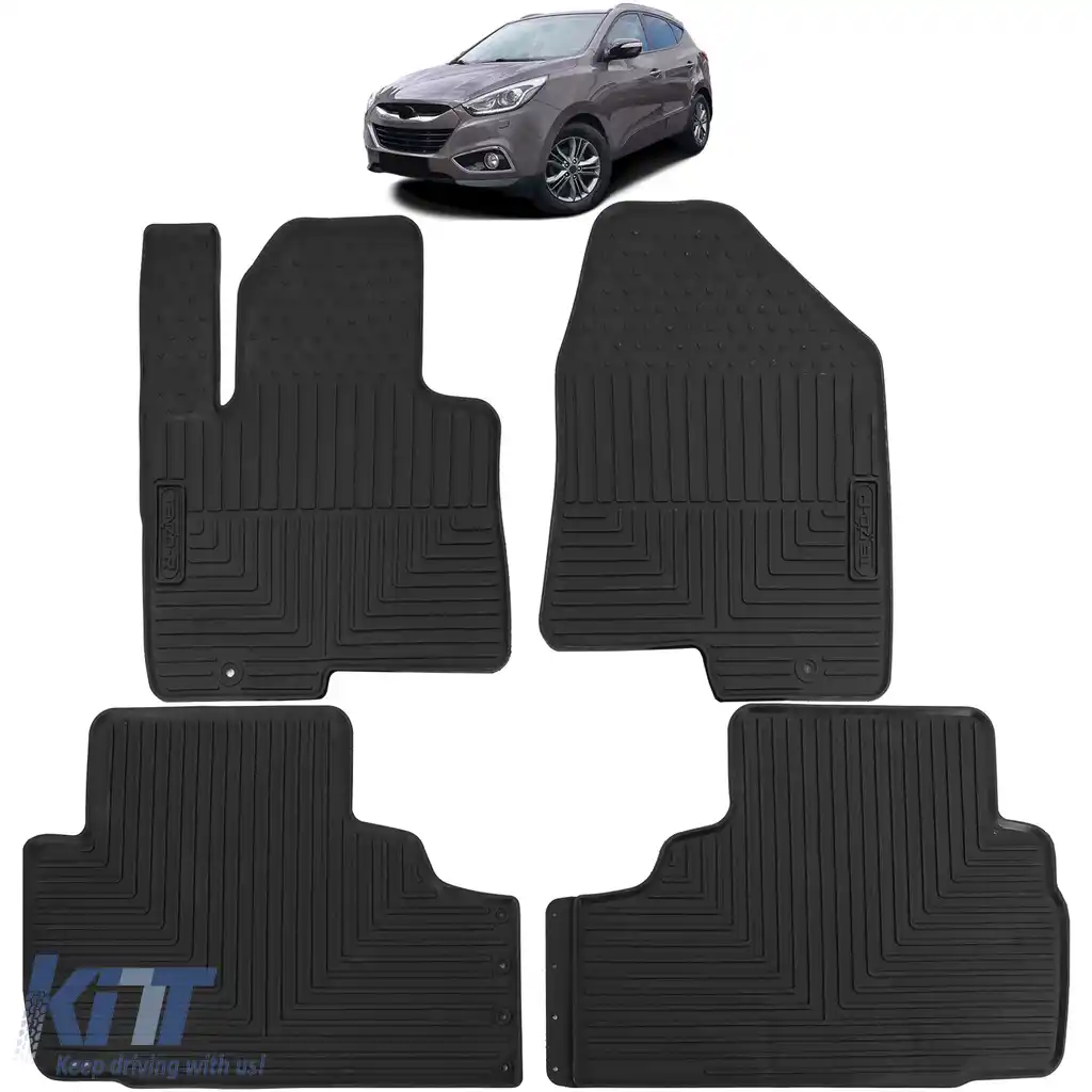Set Premium de Covorașe din Cauciuc Negru pentru Hyundai ix35 2009-2015