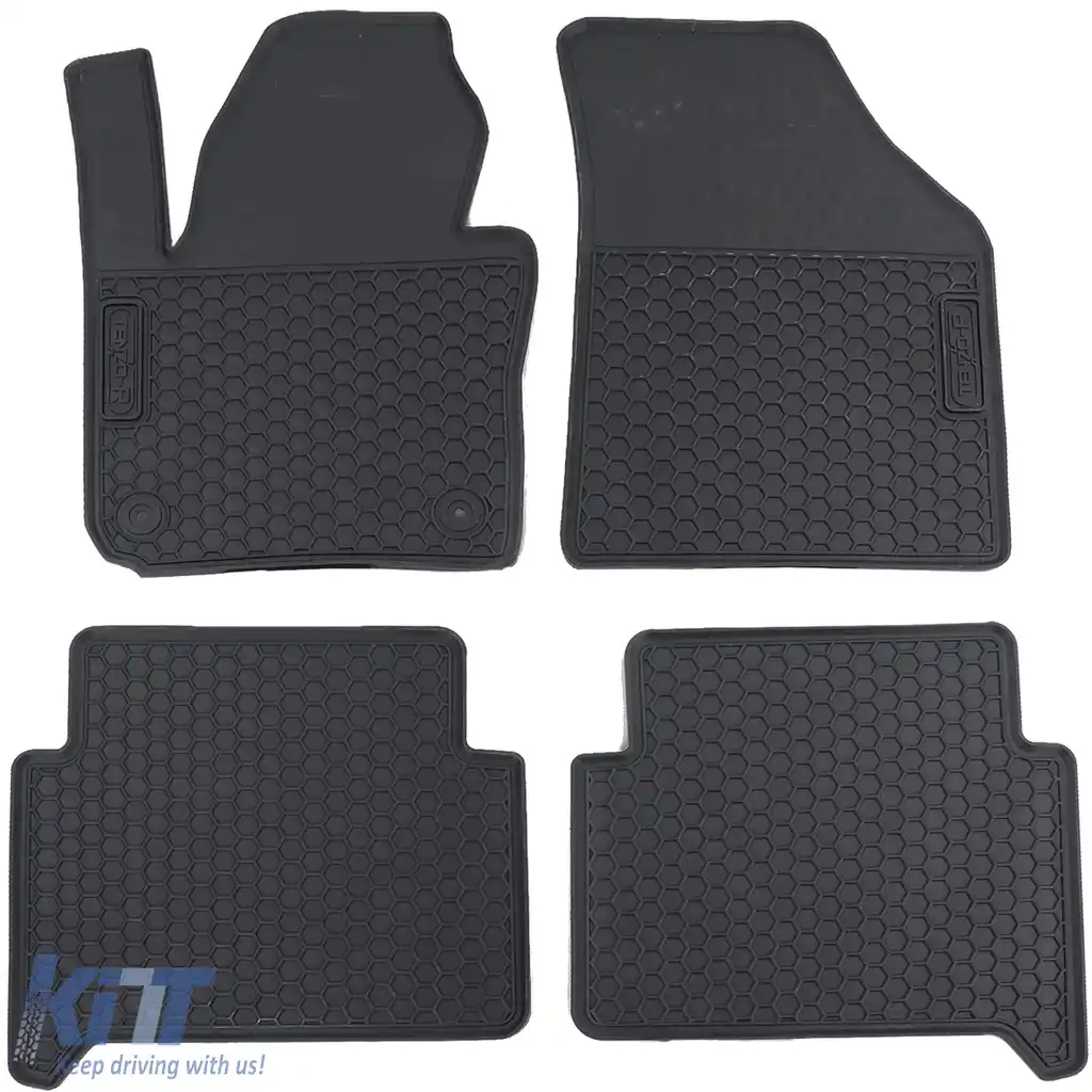 Set Premium de Covorașe din Cauciuc Negru pentru VW Touran 1T 03-15-image-6206219