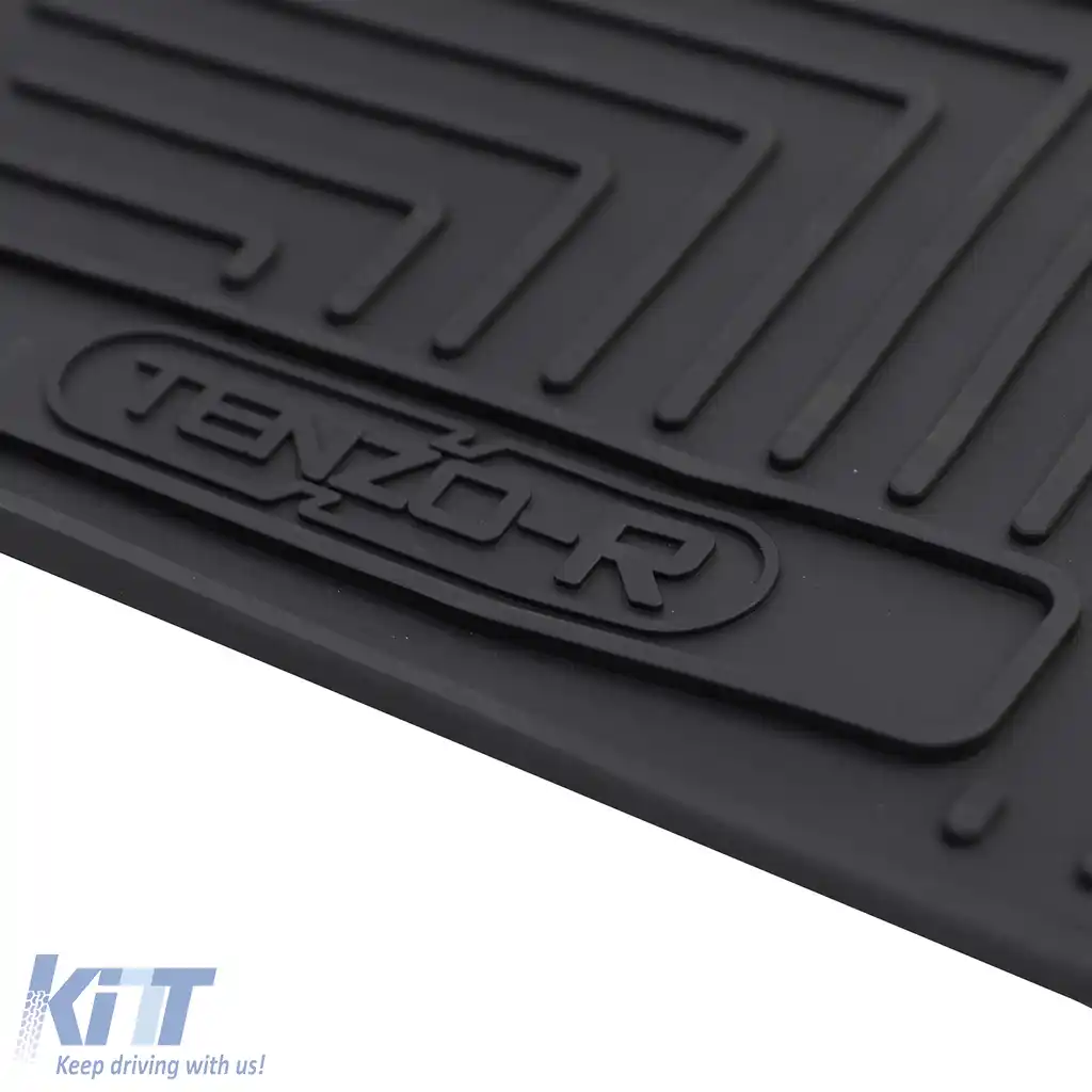 Set Premium de Covorașe din Cauciuc pentru Podea Negru pentru Hyundai Santa Fe CM 06-12-image-6195399