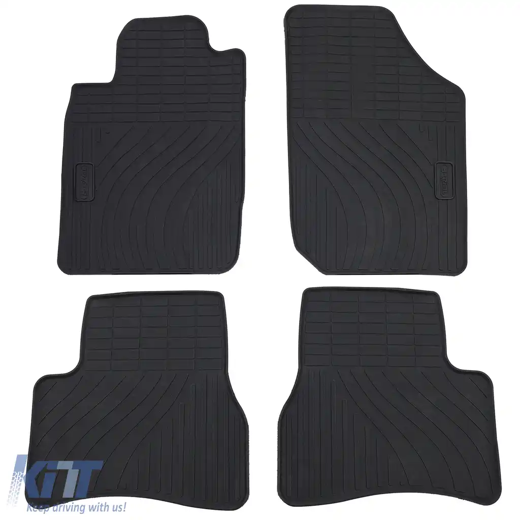 Set Premium de Covorașe din Cauciuc pentru Podea Auto Negru pentru Peugeot 206 98-09-image-6199527