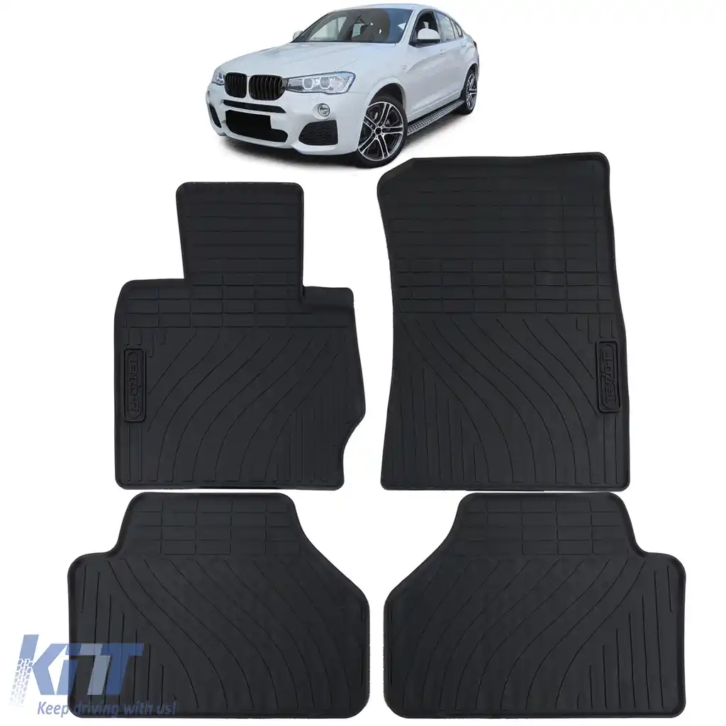 Set Premium de Covorașe din Cauciuc pentru Podea Negru pentru BMW X4 F26 13-18