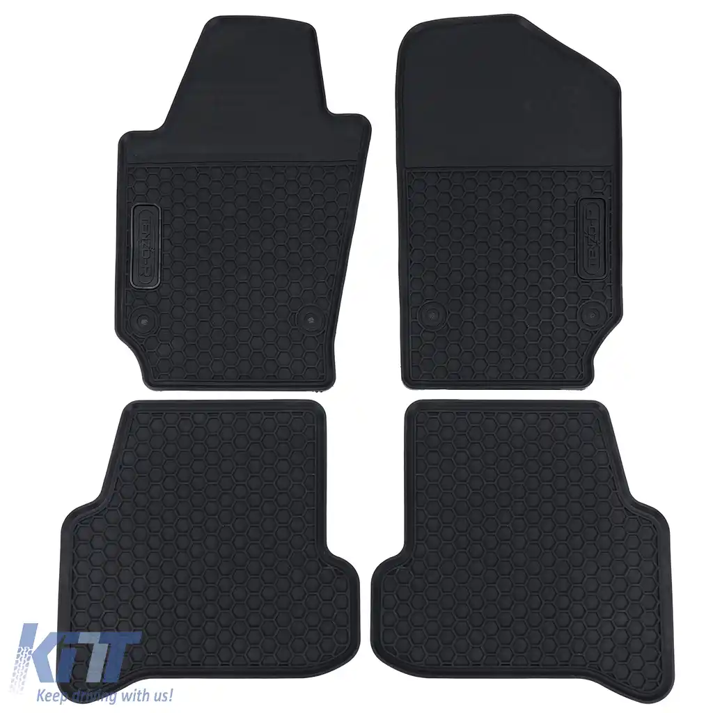 Set premium de covorașe din cauciuc pentru podea auto negre, potrivit pentru Skoda Fabia 3 NJ din 14-image-6202220