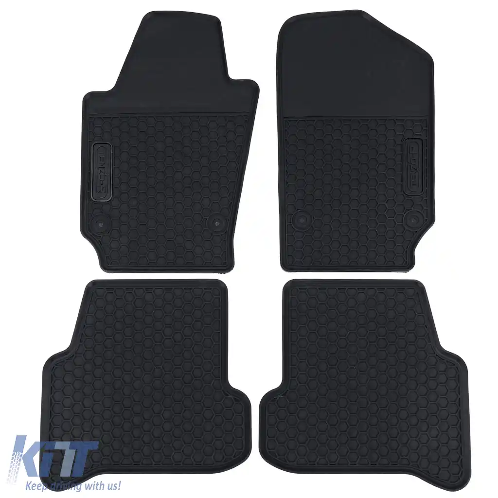 Set Premium de Covorașe din Cauciuc pentru Podea Negru pentru VW Polo 6R 6C 09-17-image-6326758