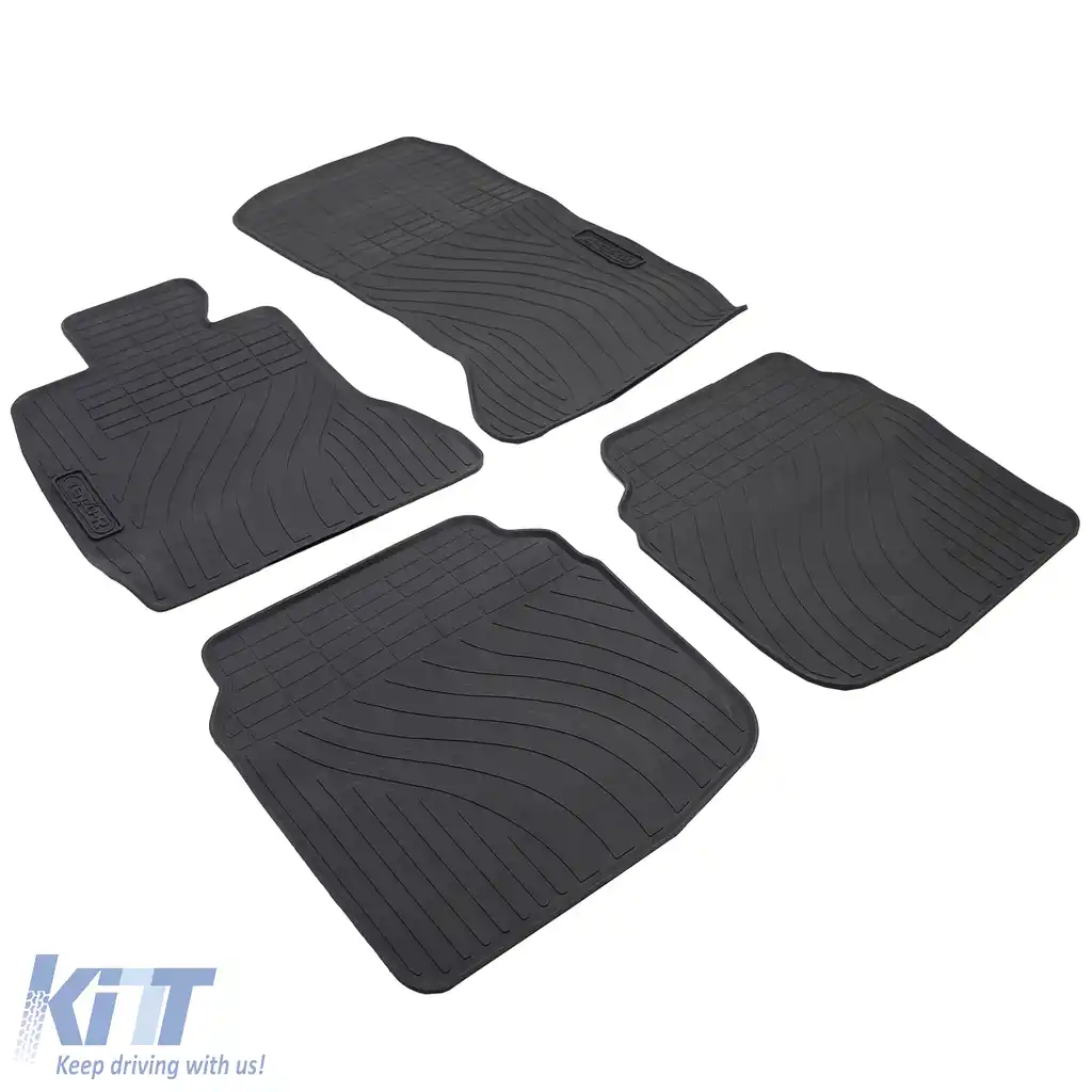 Set Premium de Covorașe din Cauciuc pentru Mașină Negru, potrivit pentru BMW Seria 7 F01 2008-2015-image-6192102