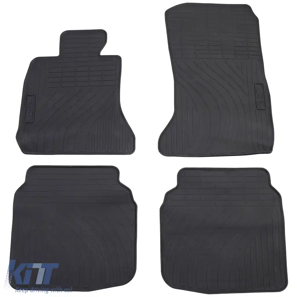 Set Premium de Covorașe din Cauciuc pentru Mașină Negru, potrivit pentru BMW Seria 7 F01 2008-2015-image-6192108