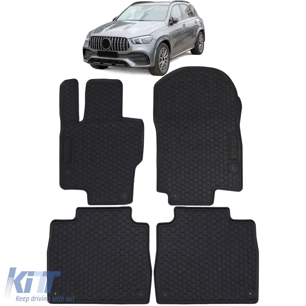 Set Premium de Covorase din Cauciuc Negru pentru Mercedes GLE V167 din 2018