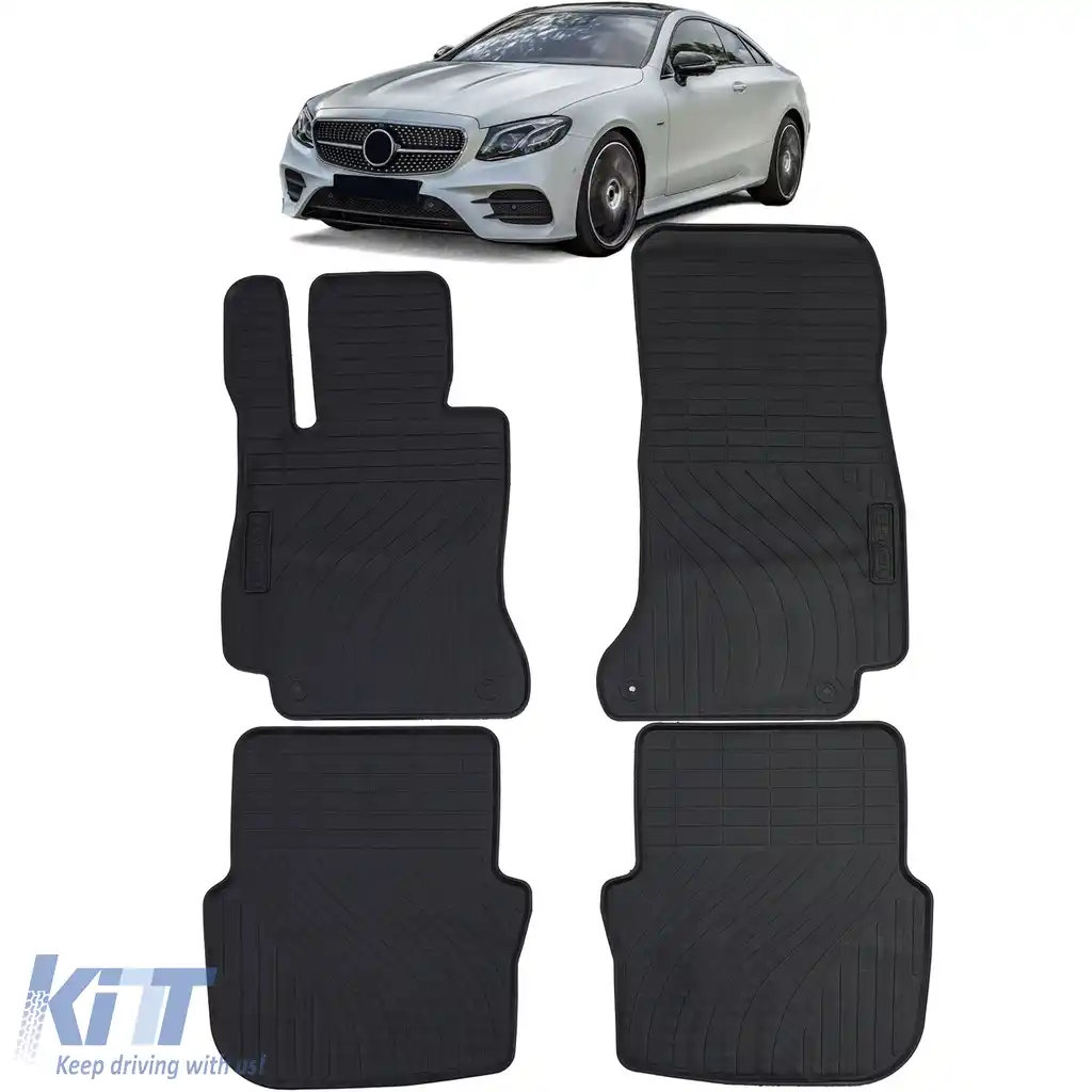 Set Premium de Covorase din Cauciuc Negru pentru Mercedes E Coupe C238 din 2016