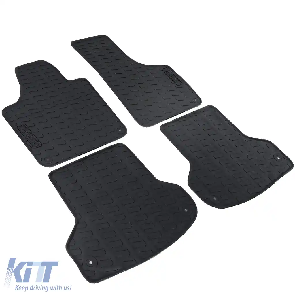 Set Premium de Covorase din Cauciuc Negru pentru Audi A3 8P 2003-2013-image-6196413