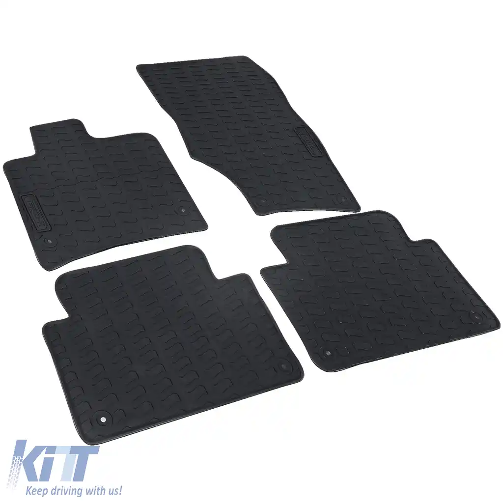 Set Premium de Covorase din Cauciuc Negru pentru Audi Q7 4L 06-15-image-6199488